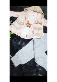 Resim Kız Bebek Yağmurluk Takım 0-24 Ay Pembe 