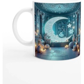 Resim Yengeç Burcu Baskılı Kahve Kupası - Zodyak Kütüpanesi Vs3 