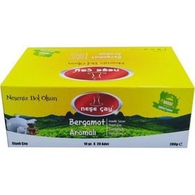 Resim Neşe Çay Bergamot Aromalı Siyah Demlik Poşet Çay 20 x 10 G 