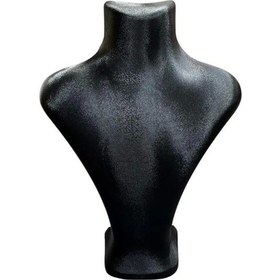 Resim Yerli Üretim Londra Model İmera Deri Kumaş Siyah Renk 22/18 Cm Kolye Sergileme Manken Çok Renkli 