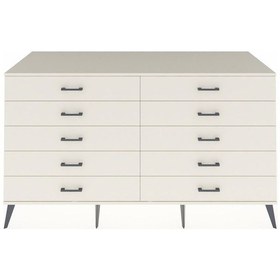 Resim Kronos Konsol 10 Çekmeceli 176x59x99 Antrasit-aytaşı Antrasit-aytaşı 
