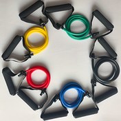 Resim Anti-Kırılma Tasarımlı Ağır Hizmet Tipi Elastik Direnç Bandı - Ev Spor Salonu, Yoga, Pilates için Üst Üste Yerleştirilebilir Egzersiz Bantları - Kollar, Bacaklar ve Karın Kasları İçin Uygun - Başlangıç Seviye ve İleri Kullanıcılar İçin İdeal - Dayanıklı Fitness Bantları, Yoga Aksesuarları, Kompakt Antrenman Ekipmanı, Güçlendirilmiş Yapı 