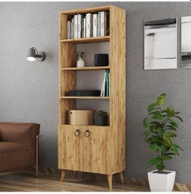Resim Ferniso Mobilya 2 Kapaklı Kitaplık Çam 