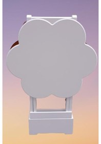 Resim Çanta Zigon Sehpa Papatya Model İkili Ahşap Mdf Beyaz Ve Ceviz Renk Uyum Kutu Sevk El Yapım 