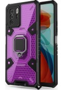 Resim Xiaomi Redmi Note 10 Pro 5g Uzay Pc Tpu Yüzük Tutucu Koruyucu Kılıf Mor 