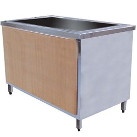 Resim Öztiryakiler Ahsap Kaplamalı GN Soğuk Servis Bankosu 