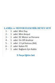 Resim Genel Markalar Lamba Ve Motor Elektrik Deney Seti 