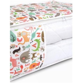 Resim Vedsey Home Baza Altı Pencereli Büyük Boy Hayvan Baskılı Hurç 70 x 50 x 25 CM Çok Renkli 