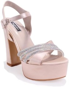 Resim Dagoster DZA07-337351 Ten Saten Platform Topuklu Kadın Ayakkabı 