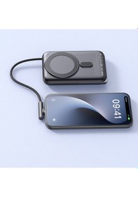 Resim Mcdodo MC-1811 10.000 mAh Manyetik Kablosuz Şarj Cihazı Dahili Type-C Kablosu 