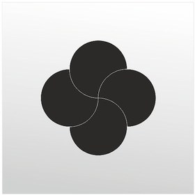 Resim Folyo Sticker Yonca 60cm Uzunluk Siyah 