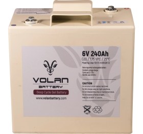 Resim Volan Battery 6 Volt 240 Ah (Amper) Jel Akü 