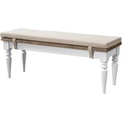 Resim A2 Decor Avanos Bench Krem Minder 