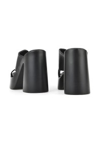 Resim Ziya, Kadın Hakiki Deri Topuklu Terlik 151992z66001 Siyah 151992z66001 000 Siyah 