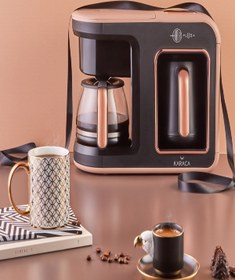 Resim Cookplus Karaca Hatır Plus 2 In 1 Kahve Makinesi Rosie Brown 