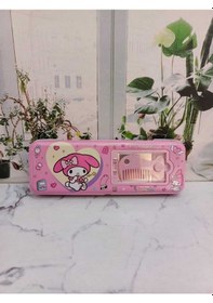 Resim Kawaii Sanrio Kuromi Cinnamoroll Pom Pom Purin My Melody Metal Kalemlik Kalem Kutusu pembe 