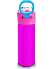 Resim Coral High Kids Pembe Pipetli Ve Direkt İçim Çelik Termos 500 Ml 31843 Pembe 
