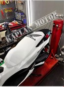 Resim Honda Kaplan Motor Pcx Tüm Yıllara Uyumlu Koltuk Kılıfı Beyaz 