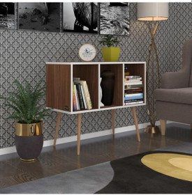 Resim Kenzlife Komodin Adberilgen Cvz 74 90 39 Ahşap Ayaklı Komidin Kitaplık Cordoba 