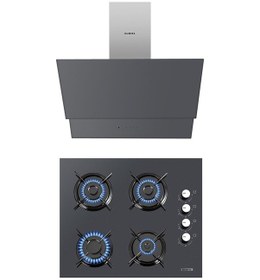 Resim Kumtel KO-40 TAHDF - DA6-835 Antrasit Ankastre Set 