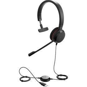 Resim Jabra Evolve 20 Mono USB NC MS Kulak Üstü Kulaklık + Telefon Tutucu Jabra