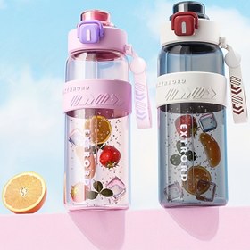 Resim 1 Adet Spor Fitness 1200ml/800ml Su Şişesi, Yeni Büyük Kapasiteli Çift Kullanımlı Seyahat Termosu - Erkekler ve Kadınlar İçin Şık Outdoor Hidrasyon Kupası - Mükemmel Tatil Hediyesi 
