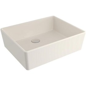 Resim Bocchi Milano 50 cm Çanak Lavabo Parlak Bisküvi 