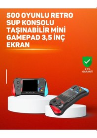 Resim Bfs 500 Oyunlu El Tipi Taşınabilir Oyun Konsolu Şarjlı Ve Tv Bağlantılı Model 