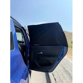 Resim 2 Adet Oto Arka Yan Cam Perde - Güneş Önleyici, Oto Güneşlik, Araç Perde 