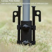 Resim Canopy Pole Holder, Ayarlanabilir Açıklık Boyutuyla / Nutsuz, Balıkçılık Şemsiye Tutucusu, 30cm / 11.81in Çadır Çivileriyle Donatılmış 