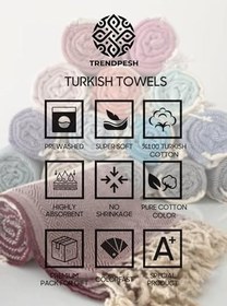 Resim Çizgili Hasır Peştemal%100 Pamuk Banyo Havlusu Türk Hamam Plaj Havlusu (Yeşil) 