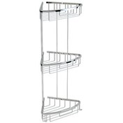 Resim Prinç 3 Katlı Şampuanlık Lüx Köşe Krom 15X15 