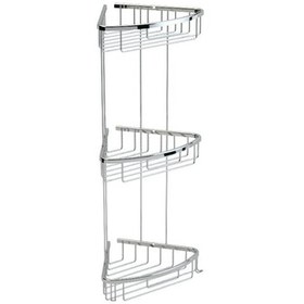 Resim Prinç 3 Katlı Şampuanlık Lüx Köşe Krom 15X15 