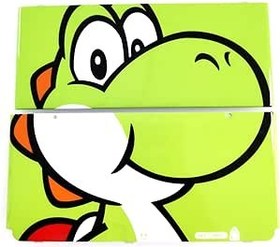 Resim Yeni 3DS Kapak Plakaları için Yeni Dış Plakalar Yeşil Yedek Orjinal, Nintendo New3DS El Oyun Konsolu için, Yoshi Edition Üst ve Alt A E Muhafaza Kılıfı Kapak Plakaları Kabuk 2 Parça Set 