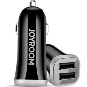 Resim Joyroom 3.1 Amper 2 USB Araç Şarj Cihazı Type-C Hızlı Şarj Kablo Siyah - C-M216 