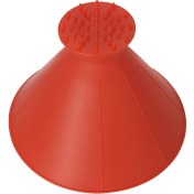 Resim Cdwishbest Kırmızı Stil Kış Oto Araba Sihirli Pencere Ön Cam Araba Buz Kazıyıcı Şekilli Huni Kar Sökücü Deicer Koni Araba Camı Için Yeni Kazıyıcı (Yurt Dışından) 
