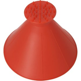 Resim Cdwishbest Kırmızı Stil Kış Oto Araba Sihirli Pencere Ön Cam Araba Buz Kazıyıcı Şekilli Huni Kar Sökücü Deicer Koni Araba Camı Için Yeni Kazıyıcı (Yurt Dışından) 