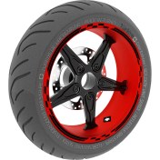 Resim Çınar Extreme Moto Gp Yarış Bayraklı Jet Siyah Jant Şeridi Sticker Çınar Extreme 