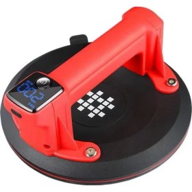 Resim Shijing Tools P618A Şarjlı Hava Pompalı Dijital Vantuz - Cam Granit Seramik Ayna Taşıma Vantuzu 