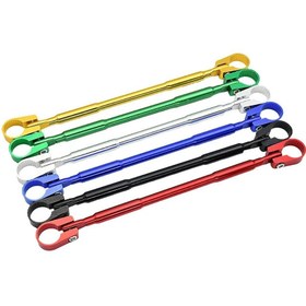 Resim Alüminyum Alaşımlı Motosiklet Gidon Askısı - Dayanıklı, Paslanmaz Çapraz Bar Kelepçesi, Artırılmış Stabilite ve Konfor için - Çoğu 7/8" Çubuklara Uyar 