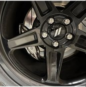 Resim Dashanshop 63mm Abs Plastik Jant Kapağı Silvery Black Dayanıklı Hava Koşullarına Dayanıklı Kolay Montaj 