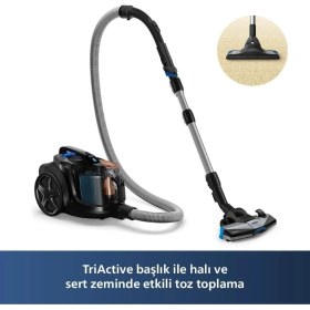 Resim Philips 7000 Serisi Marathon Daily Triactive+ Hepa Toz Torbasız Süpürge 