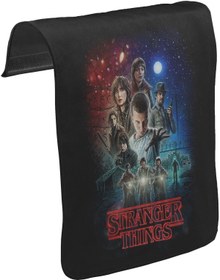 Resim Stranger Things - Moonlight Unisex Siyah Tak-Çıkar Postacı Çanta Kapağı CK-1284 