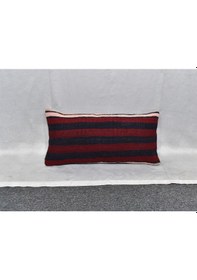 Resim Zehra Abla Halı Yeni El Dokuma Dekoratif Lumbar Kilim Kırlent Yastık Kılıfı 6695 Çok Renkli 