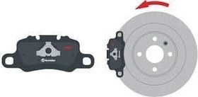 Resim Fiat Siena 1.4 8V Arka Fren Balatası BREMBO Marka 98845348 
