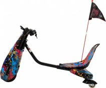 Resim Drift Car Elektrikli Kaykay Drift Scooter Bluetooth Grafity Desenli Kasa 26 