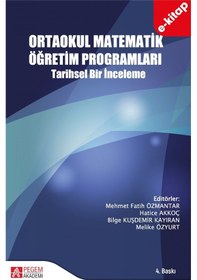 Resim Ortaokul Matematik Öğretim Programları Tarihsel Bir İnceleme E-k 