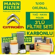 Resim Citroen C5 1.6Hdi Dizel Mann Filtre Bakım Seti 2010-Sonrası (495585023) 