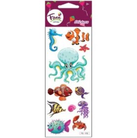 Resim Face Sticker Renkli Kabartma 3d Fc-172 