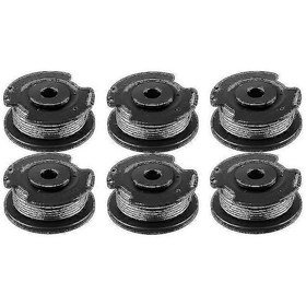 Resim Bosch Easygrasscut 23, 26, 18, 18-230, 18-260, 18-26 Misinalı Kesme Makinesi Makarası Ve Misinası 6'lı Paket F016800569 Yedek Siyah 